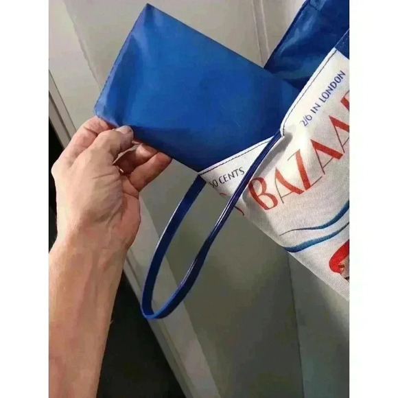 Estee Lauder HARPER'S BAZAAR JULY 1932 Flapper Magazine Cover Blue Tote Bag - Picture 3 of 4